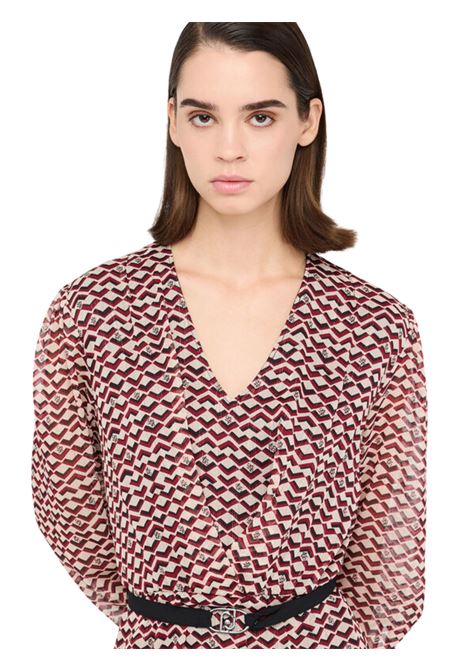 Abito corto con cintura MARRONE Liu Jo | MF5064TS116P9140